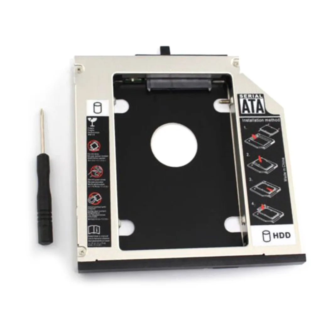 New 9.5mm 2nd SATA HDD SSD Hard Drive Caddy Adapter For IBM Lenovo