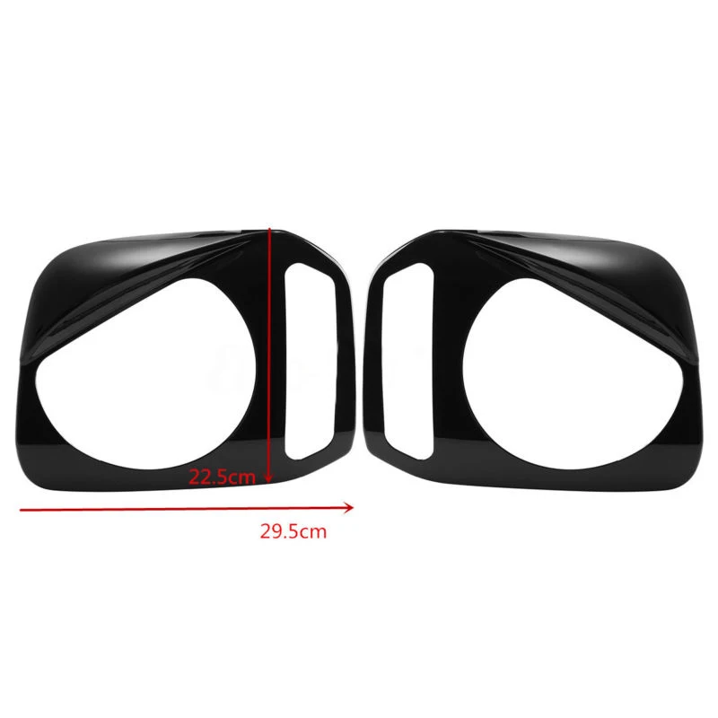 

2x ABS Front Headlight Lamp Cover Trim Bezels For Suzuki Jimny 2007-2017