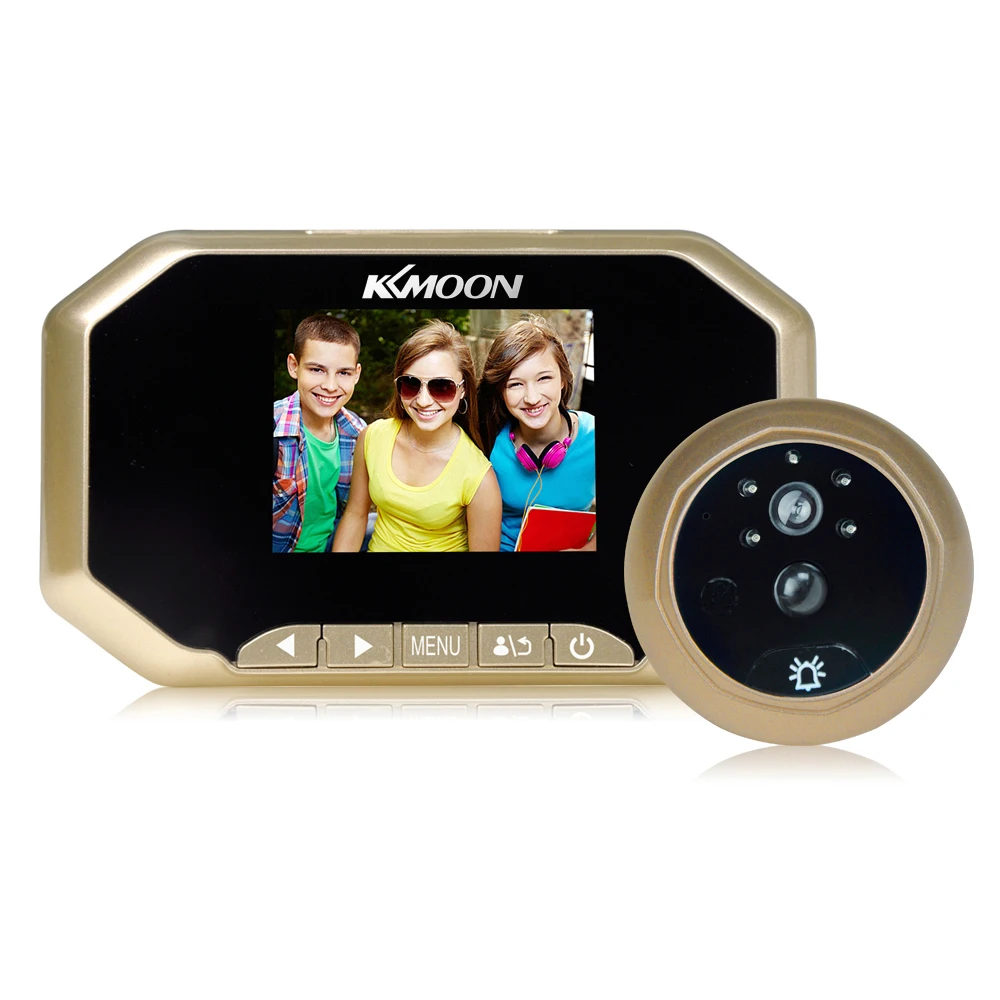 3-дюймовый ЖК-дисплей 720P цифровой дверной глазок 160 градусов PIR дверной глазок дверной звонок ИК Камера Обнаружение движения видео Запись