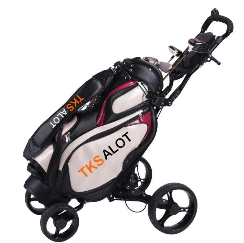 

TKSALOT foldable multifunctional 4 wheel golf trolley