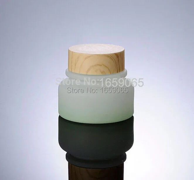 Download 50G green cream jar with wooden color lid ,cosmetic ... Yellowimages Mockups