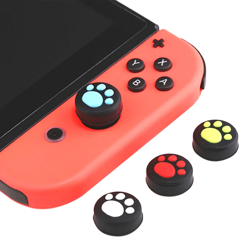 2pcs Silicone Analog Thumb Sticks Grips Cover Protective for NS NX Switch Joy-Con Stick Caps Skin