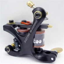 Высококачественная профессиональная татуировочная машина, 10 рулонов, топ сталь, Классическая тату-рамка, шейдер, TM-7226