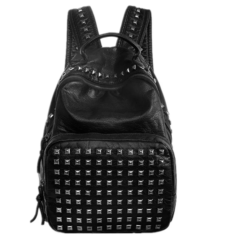 

Hot Sale Rivet Backpack Women Bag Mochila Girl Backpack Large Capacity Backpack Bolsa European And American