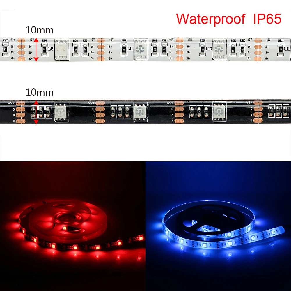 ITimo 5V 1M 2M RGB Светодиодные ленты 17Key РЧ пульт дистанционного управления