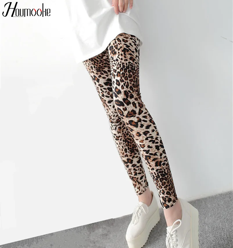 

Houmooke 2017 Summer fitness Leggings Women Adventure Time Leggings Pants Casual Leopard Leggins Pants Harajuku