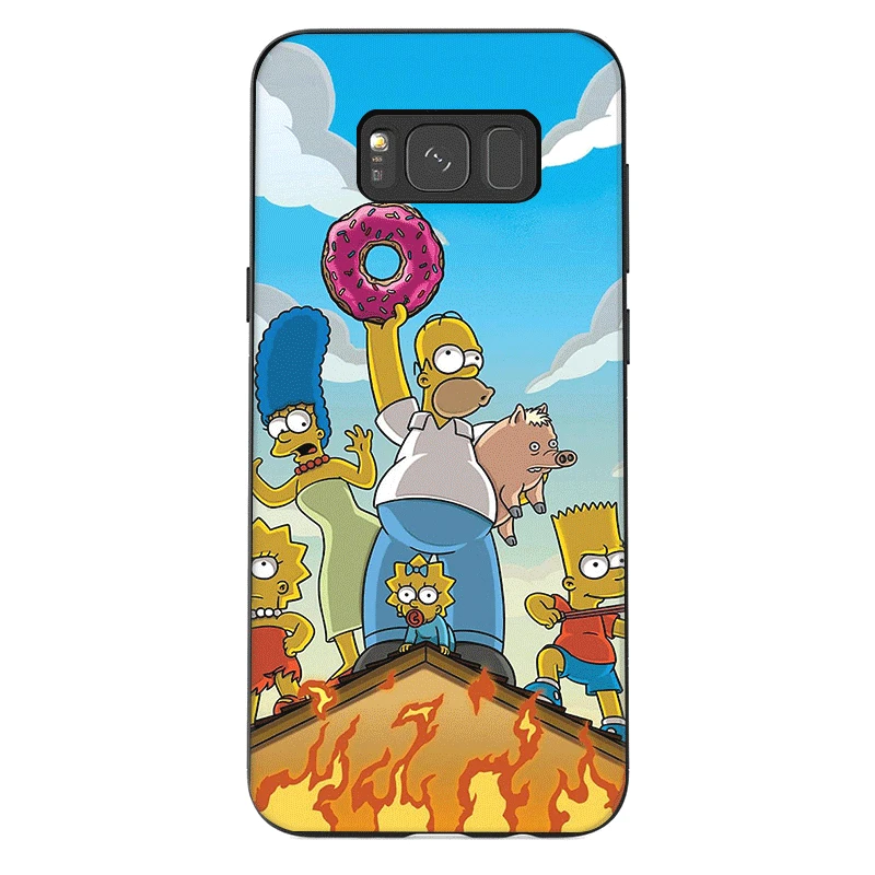 TPU персональный чехол для телефона Симпсоны Samsung GALAXY J6 A3 A5 A30 A10 A40 A50 A70 A7 A8 A9 A6 Plus