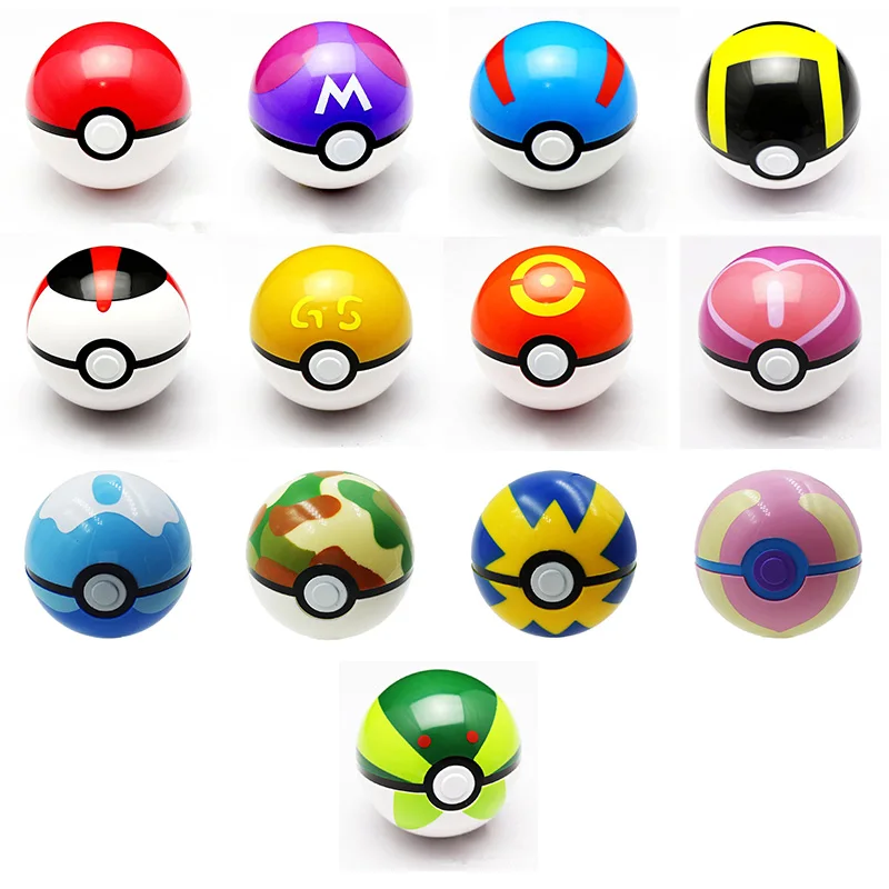 1 шт. 7 см Poke ball игрушки открывающиеся фигурки героев Pokeball Babe великий мастер мяч