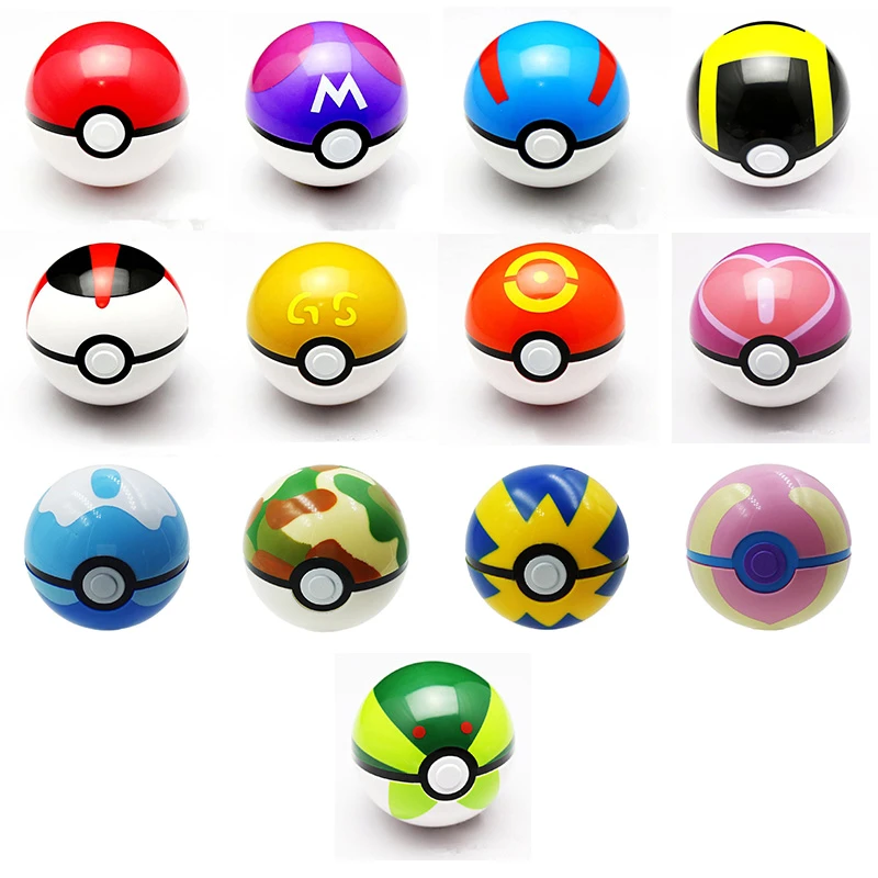 1 ピース 7 センチ突くボールおもちゃ開閉アクションフィギュア Pokeball ベイブ偉大なマスター Gs ボール Aliexpress