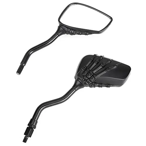 Pair Rearview Mirror For Motorcycle Scooter mirror 8mm 10mm screws M8