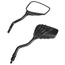 Pair Rearview Mirror For Motorcycle Scooter mirror 8mm 10mm screws M8 M10 black claw design