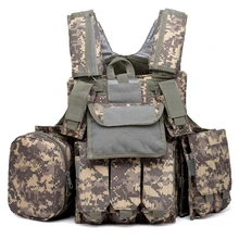 Тактический жилет Камуфляжный жилет страйкбол ток армии Militaria Ciras Мар жилет Открытый Охота стрельба, битва единый набор