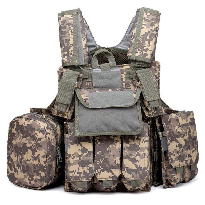 Arm/ée Vert Gilet De Combat Tactique Chasse en Plein Air Wargame Protecteur Porteur Gilet Airsoft Gilet Field