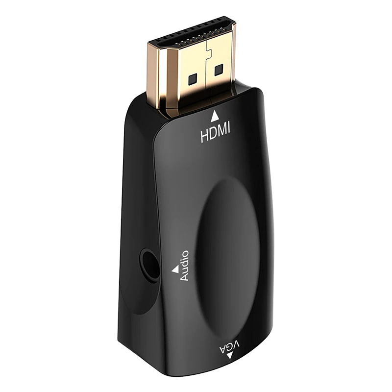 HDMI to VGA Converter with Audio Cable Support HD 1080P for Xbox X360 PS3 PS4 PC Laptop TV Box Projector HDMI to VGA Converter with Audio Cable Support HD 1080P for Xbox X360 PS3 PS4 PC Laptop TV Box Projector