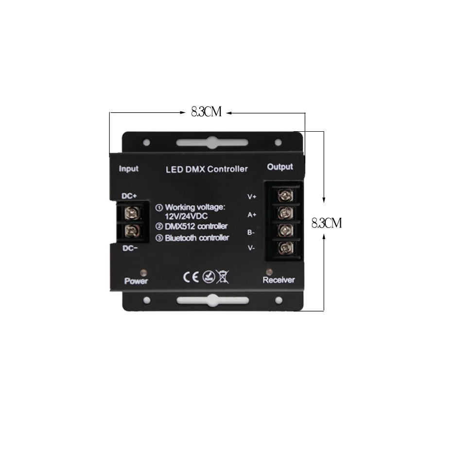 DMX RGB LED Controller For LED Strip Bluetooth APP RGB Controller 4 Pin DC 5V 12V 24V Music LED Remote Dimmers DMX512 4 Channel  (1)
