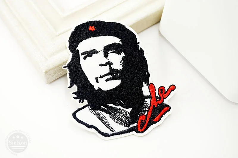 Che Guevara Размер: 8,0x9,3 см DIY значки патч джинсы сумка шляпа одежда швейное украшение аппликация значок нашивки аксессуары