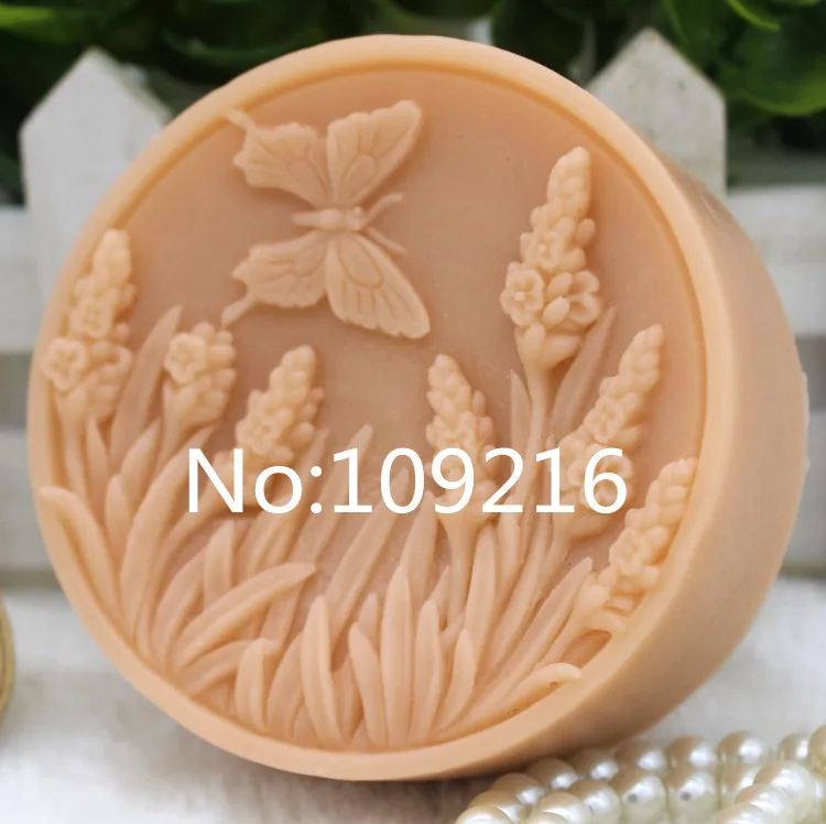 

New Product!!1pcs Small Flower with Butterfly (zx307) Silicone Handmade Soap Mold Crafts DIY Mould