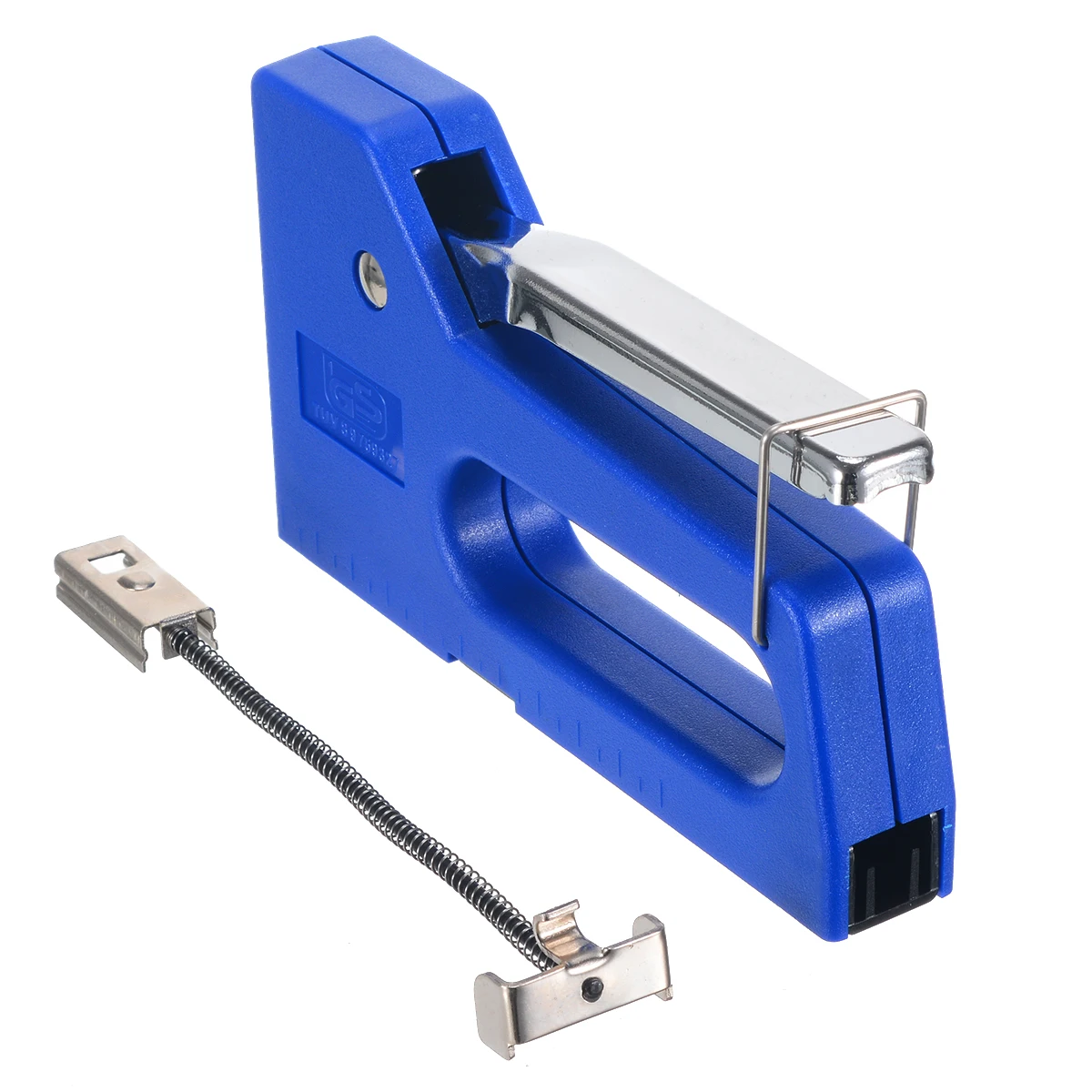 1PCS Mini Staple Nail Stapler Stapling Machine Kit with 100pcs 6mm Nails Power Hand Tools Blue
