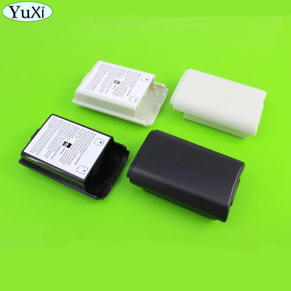 

YuXi [100PC/ LOT] Black&White Optional Plastic Battery Pack Battery Cover Case Replacement for Xbox 360 Repair Part