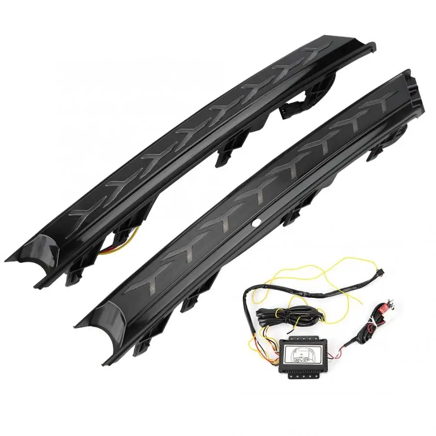 

1 Pair Car Daytime Running Light Turn Signal 2-Color LED Fog Decorative Atmosphere Lamp for Mazda CX-5 17-18 Car Styling