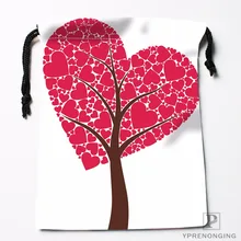 Заказная прозрачная завязка в виде сердца, сумки для путешествий, мини-сумка для плавания, походов, игрушек, размер 18x22 см#0412-04-223