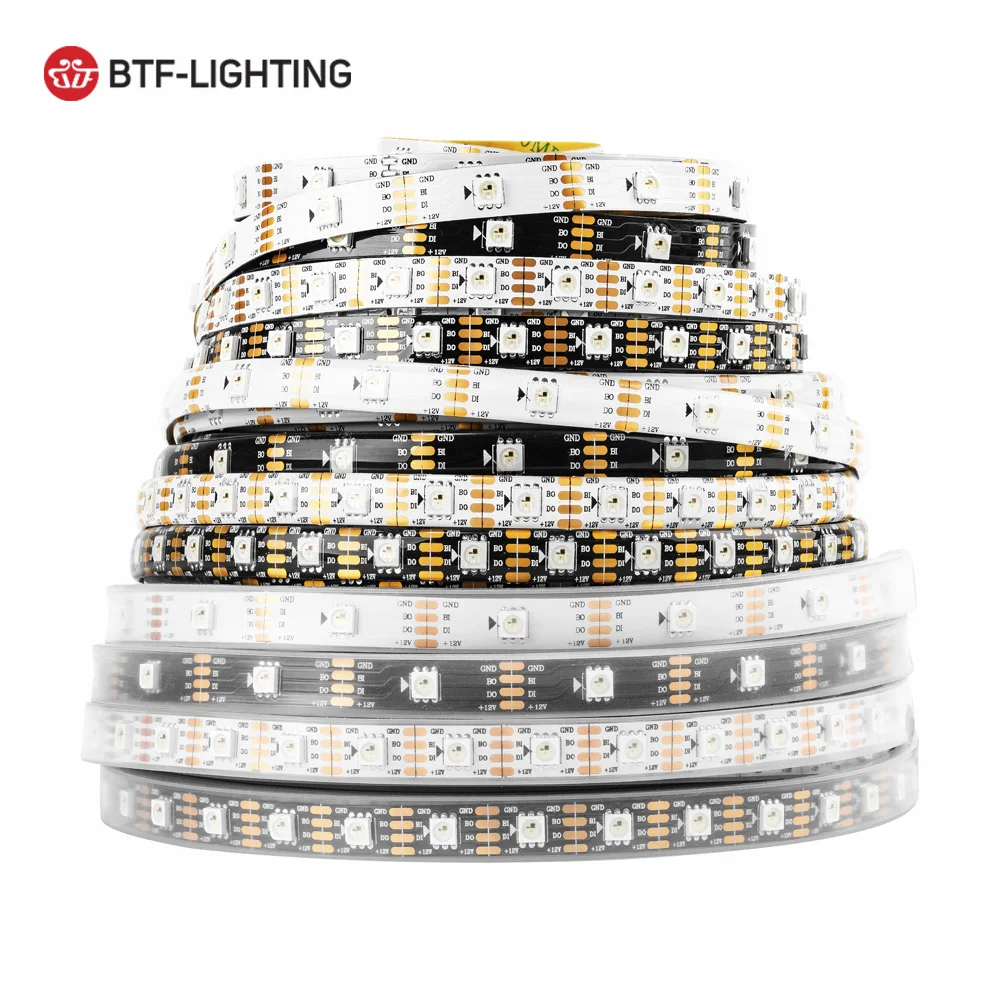 WS2813 WS2815 5V//12V LED strip Dual-Signal 5050 RGB Individual Addressable 5M