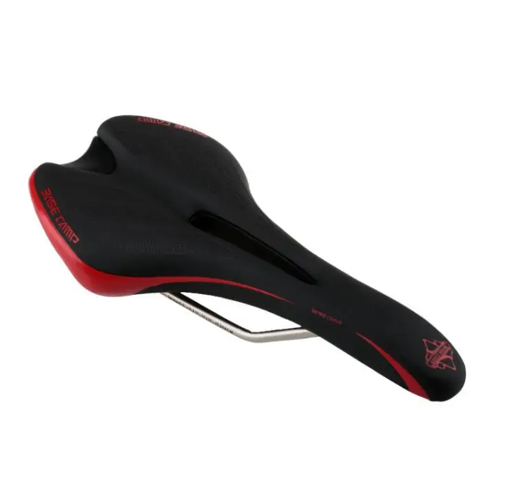 BaseCamp велосипедное седло MTB переднее сиденье коврик велосипед Велосипедное Сиденье Подушка кожа карбоновое седло сиденье для велосипедов Запчасти - Цвет: Black and red