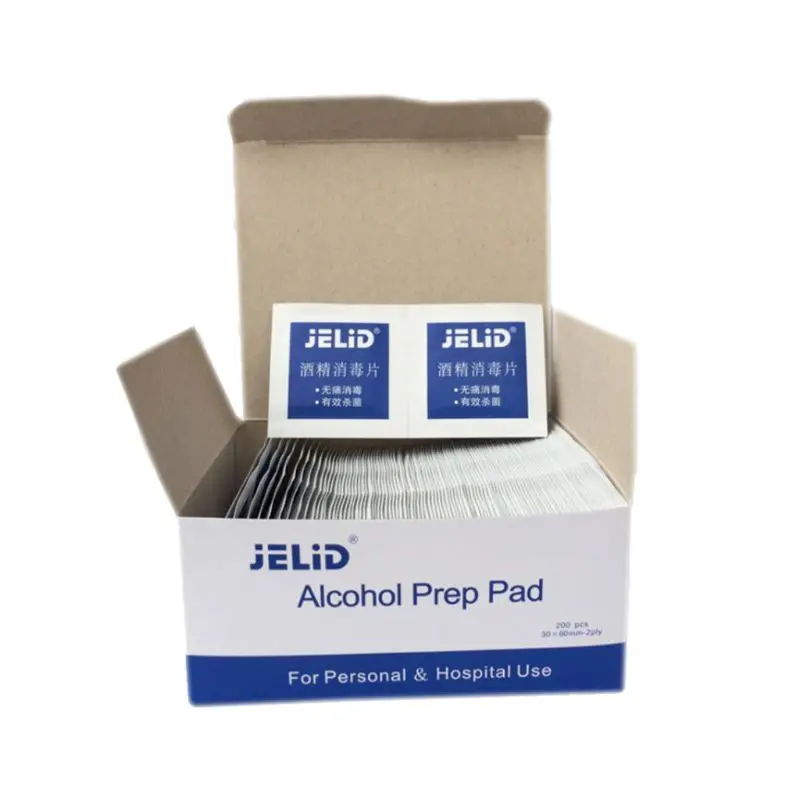 

100 Pcs/Set Cotton Sheet Disinfection Disposable Medical Hygiene Portable Alcohol Sterilization Non Woven Fabric Soft External