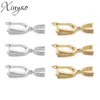 XINYAO-ganchos para pendientes chapados en oro para mujer, accesorios para pendientes colgantes, aretes de perlas, materiales de joyería DIY, 2 uds. ► Foto 1/5