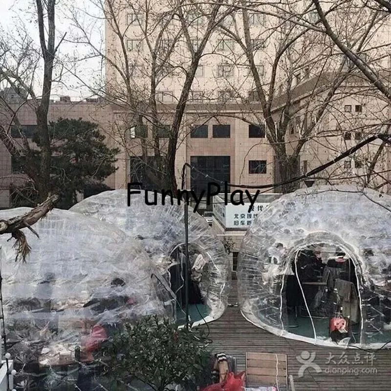 Barraca de Acampamento Inflável da Sauna Infláveis da Bolha da Dupla Camada da Única Infláveis para Feiras Barracas Comerciais Vez 10 infláveis da bolha da dupla camada da