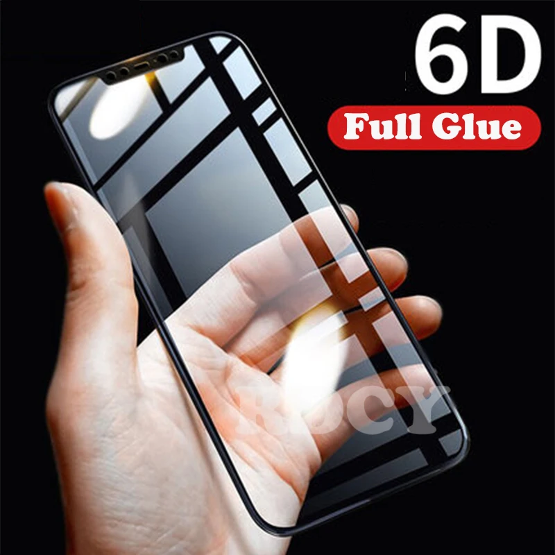 

RUIPHONE 6D Full Cover Tempered Glass For Xiaomi Mi 8 lite phone Full Glue Protector Glass For poco f1 redmi note 5 6pro
