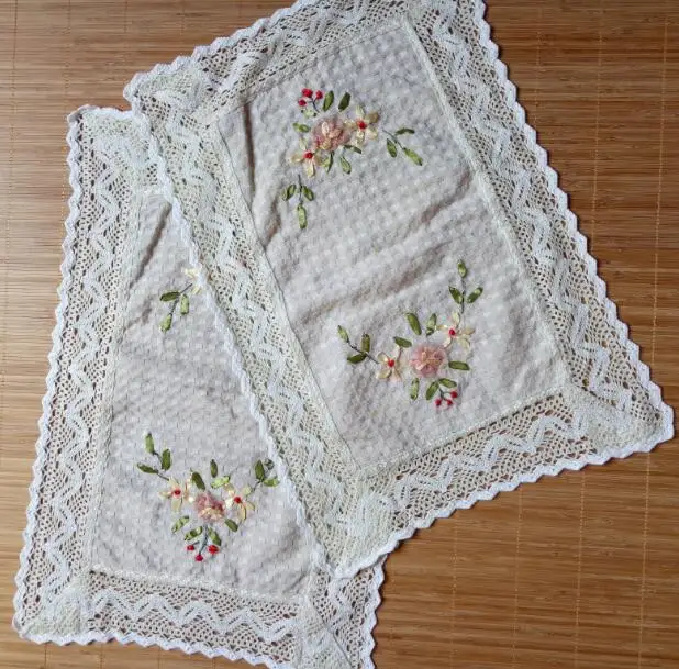 خمر القطن التطريز تحديد الموقع كأس قاعدة لأكواب الشاي القدح المطبخ الجدول مكان حصيرة القماش الدانتيل طبق القهوة المفرش عيد الميلاد لوحة ساد...