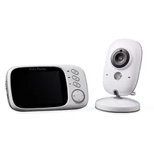 FORECUM 3.2 inch Wireless Color Video Baby Monitor IR Night Vision 2 way Talk Baby Nanny Security Camera Temperature Monitoring