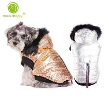 

Autumn Winter Dog Clothes Two Feet Dog Coats Thick Dog Outfit Gold Silver Colors S-xxl Sizes Super Warm Jackets For Pet Dog 10A
