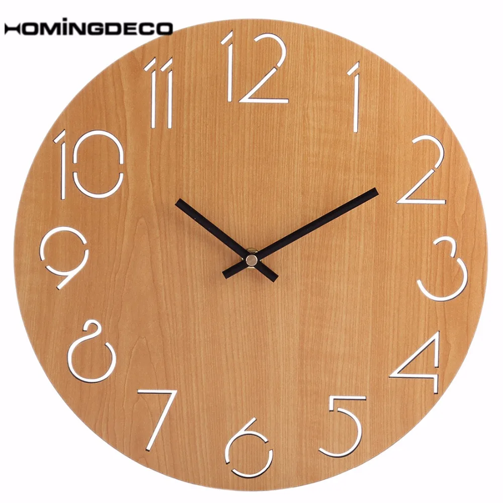 Homingdeco 12 дюймовые простые круглые настенные часы современный дизайн домашний