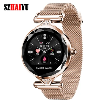 

SZHAIYU Women Smart Wristband Pedometer Heart Rate Monitor Bluetooth Smart Bracelet Android IOS Waterproof Fitness Watch Fashion