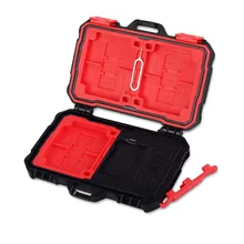 Мини Портативный USB 3,0 устройство чтения карт памяти Дело держатель для CF TF/SD/контейнер для хранения карточек протектор провести 19 шт. карты памяти Чехлы черные