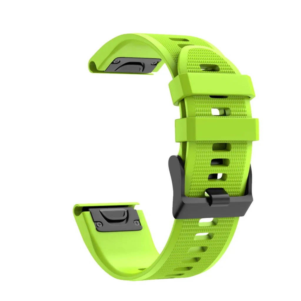 

Hot Sale 26mm Quick Release Replacement Silicone Easy Fit Wirstband For Garmin Fenix 5X Plus
