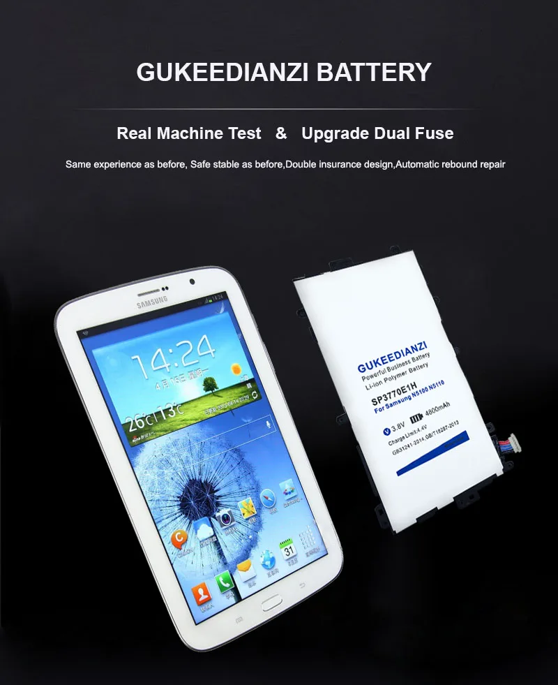 GUKEEDIANZI литий-ионный полимерный аккумулятор 4800 мАч SP3770E1H для samsung Galaxy Note 8,0 GT N5100 N5110 N5120 мощный деловой аккумулятор