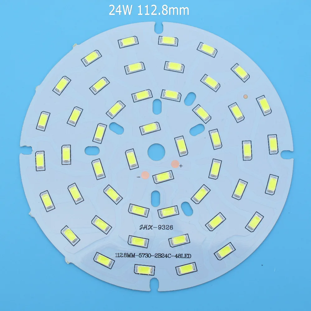 1 шт. SMD5730 светодиодный PCB 21 Вт 24 Вт 30 Вт 36 Вт 85 мм 110 мм 112,8 мм 120 мм белый/натуральный белый/теплый белый источник света для светодиодный лампы