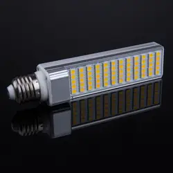 Высокое качество светодиодная лампа свет 15 Вт G24/E27 SMD 5050 Spotlight 180 градусов AC85-265V 110 В 220 В горизонтальный разъем свет