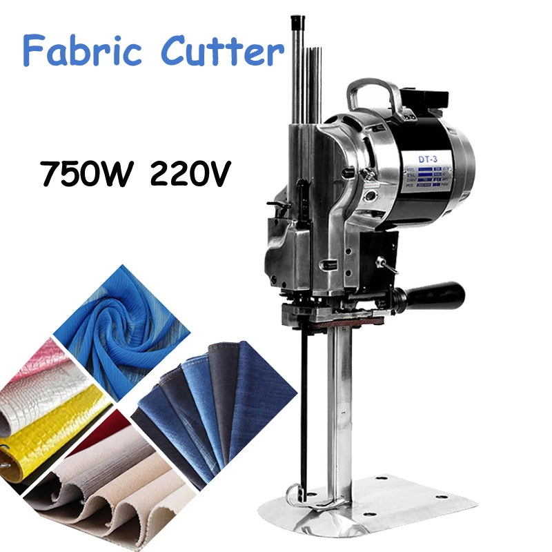 10InchClothCuttingMachine750W220VFabricCutterStraightKnife