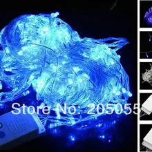 30 м 300 светодиодные Фея свадьбу Рождество свет шнура Гарленд Xmas украшения 8 игристые режимы 220 В ЕС синий