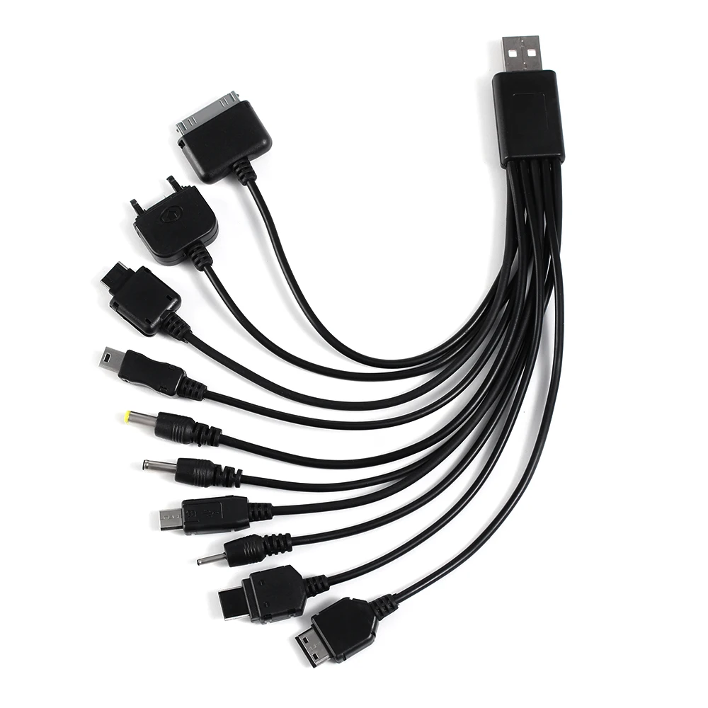 10 в 1 Универсальный многофункциональный USB кабель для зарядки мобильных