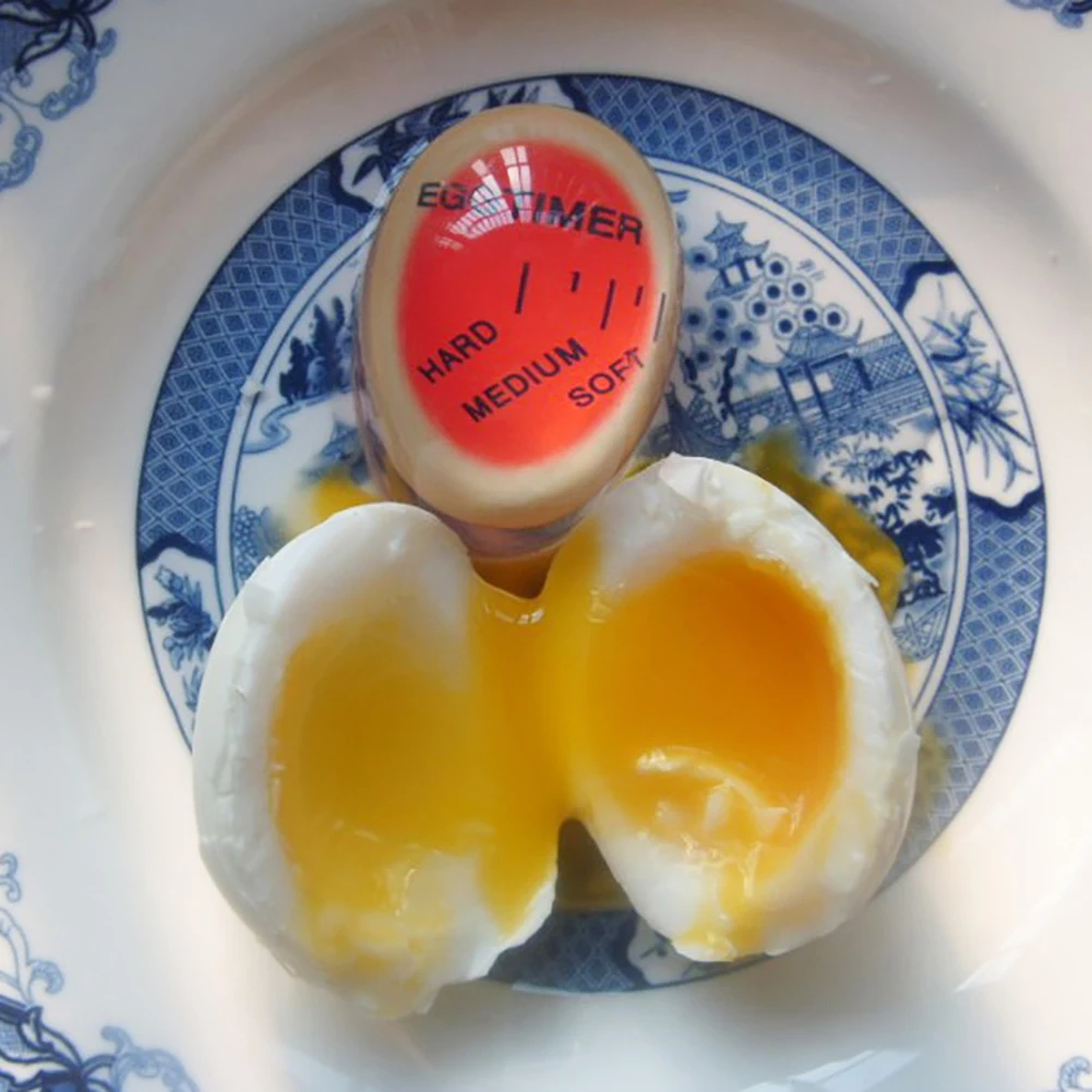 Мини Изменение цвета смолы идеальный вареный таймер для яиц кухонные принадлежности