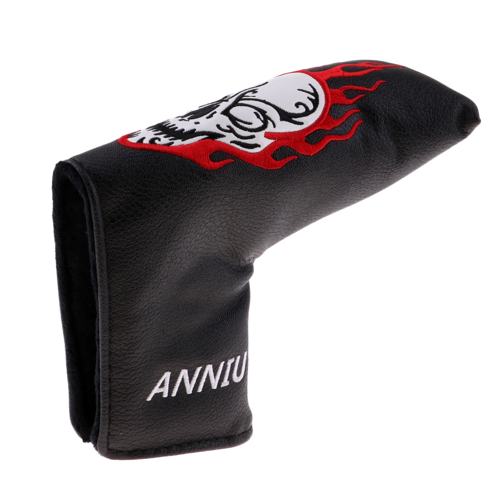 Golf Putter Head Covers Headcover with Skull Pattern for All Brands Blade