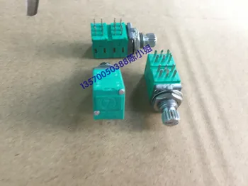 

5pcs Taiwan F universal Yao RK097 type precision potentiometer 4, B50K*4 axis long 10mm four sound volume potentiometer