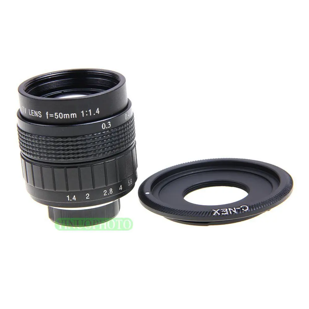 Fujian 50mm F1.4 CCTV TV lens+C Mount for Sony E NEX3 NEX