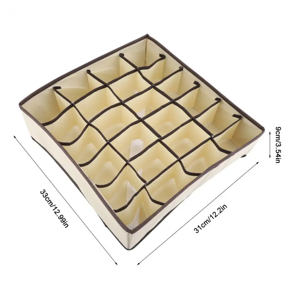 Портативные складные ящики для хранения галстуков, носков, шорт, бюстгальтеров, нижнего белья, разделитель ящика с крышкой, органайзер для шкафа