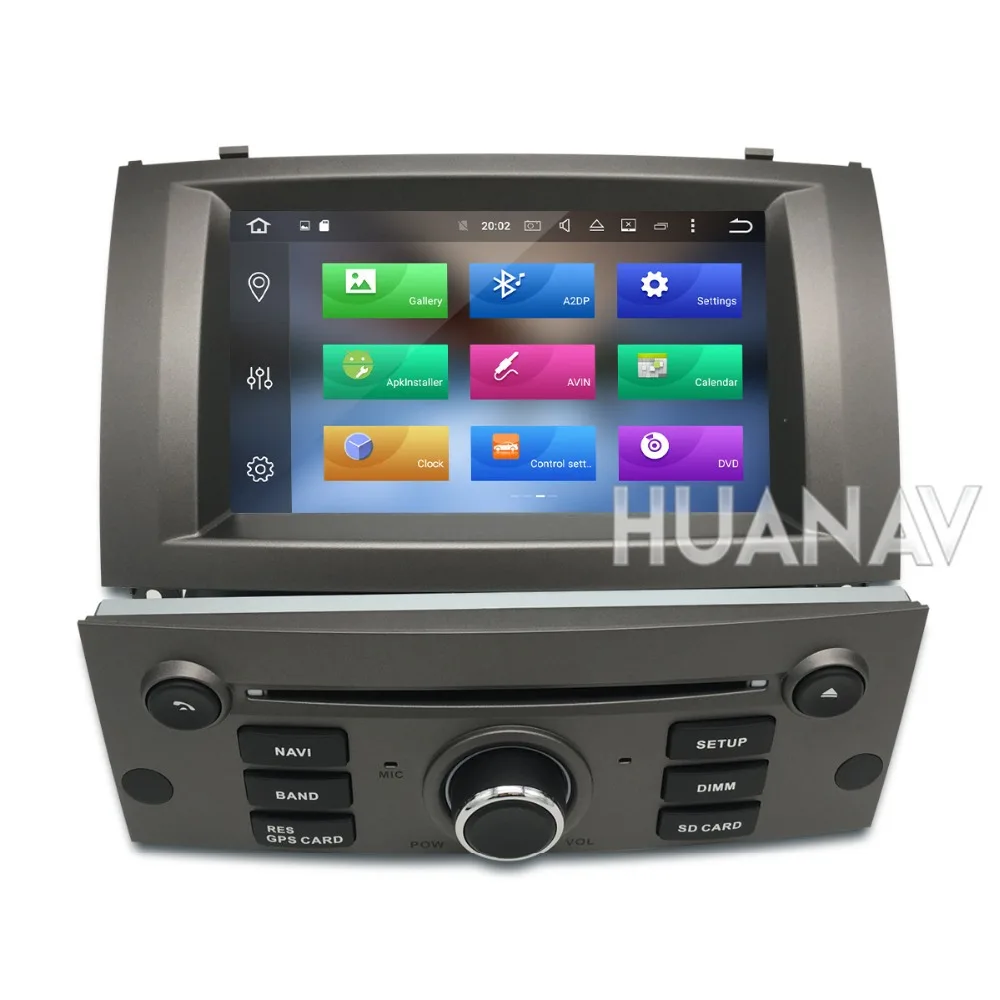 Top 7" Android 8.1 Car DVD Player Multimedia Stereo For Peugeot 407 2004 2005 2006 2007 2008 2009 2010 Auto radio GPS Navigation 2